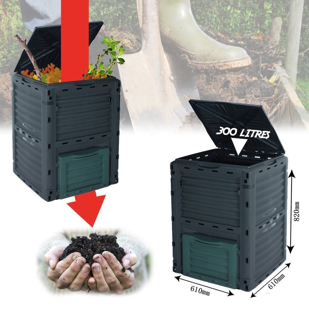 YS10003 300L PLASTIC GARDEN COMPOSTER — storage box by WIS Technology