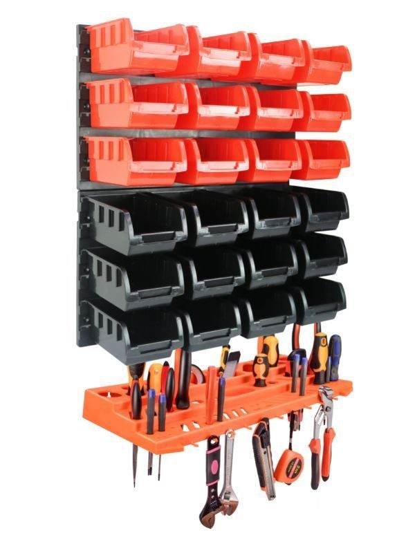 YS12114 27 Piece Plastic Mounted Wall DIY Tool — storage box by WIS Technology