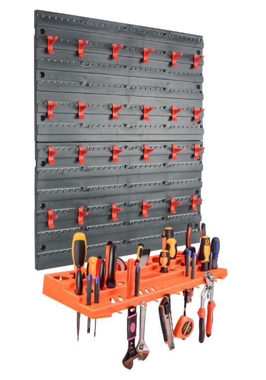 YS12122B 27 Piece Plastic Mounted Wall DIY Tool — storage box by WIS Technology